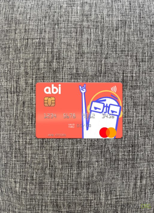Albanie American Bank of Investments (ABI) mastercard photolook recto